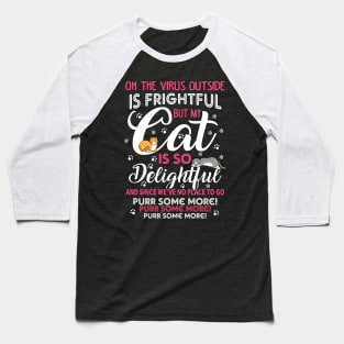 Merry Catmas. Cats Christmas Gift. Baseball T-Shirt